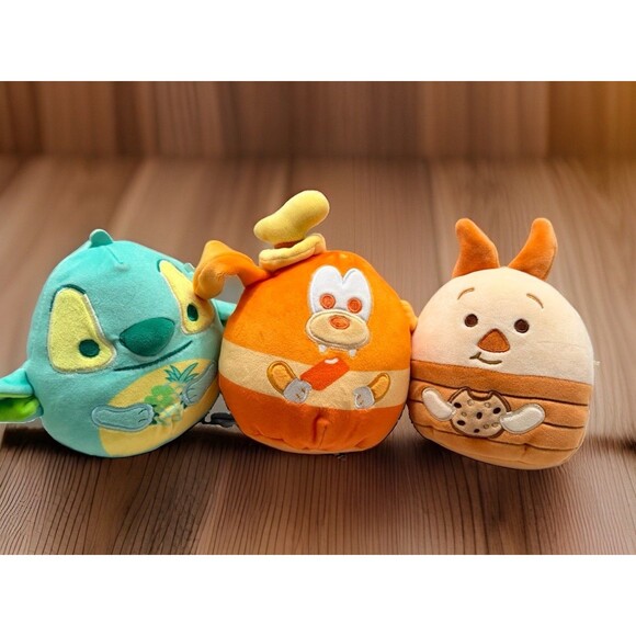 Squishmallows Other - Squishmallows Disney 5" Scented Mystery Squad Plush Lot of 3 Stitch Piglet Goofy